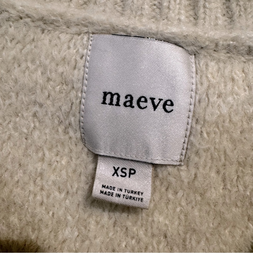 NWOT ANTHROPOLOGIE MAEVE GRAPHIC FLOWER SWEATER VEST XSP - Picture 8 of 11